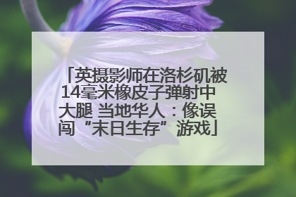英摄影师在洛杉矶被14毫米橡皮子弹射中大腿 当地华人：像误闯“末日生存”游戏